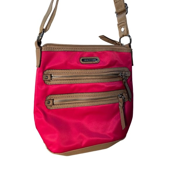 Dana Buchman Bright Pink Nylon Crossbody Bag - Picture 6 of 11
